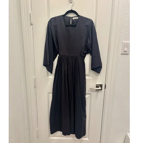 DOEN-Square Neck Poplin Dress (Sz Small) - Picture 7 of 7